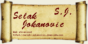 Selak Jokanović vizit kartica